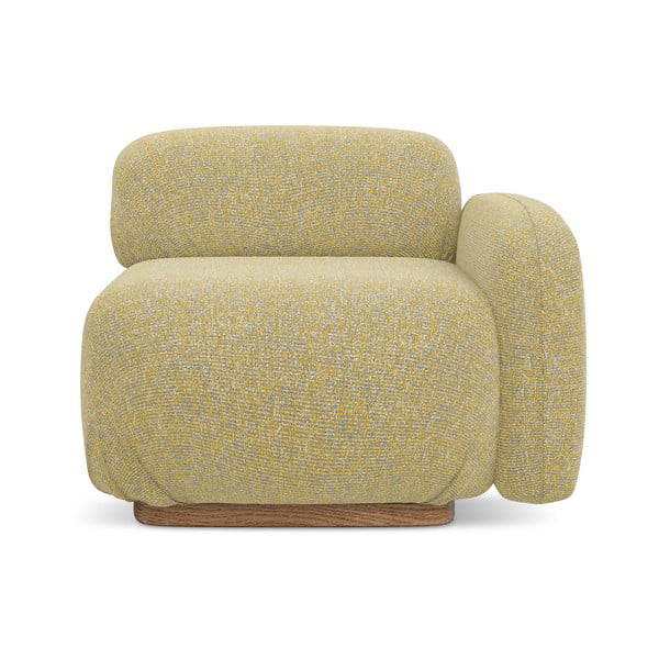 Žuta  modularna sjedeća garnitura (s desnim kutom) Ailani – Makamii