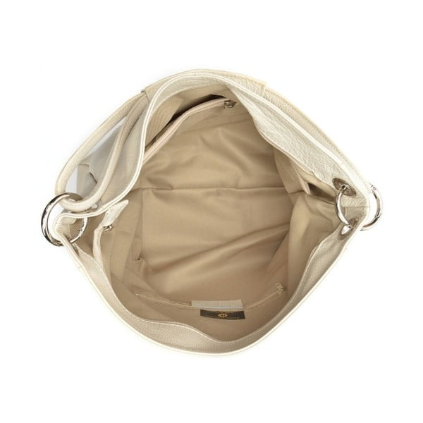 Kožna torba u bež boji Anne Luchini Srumla-image-2