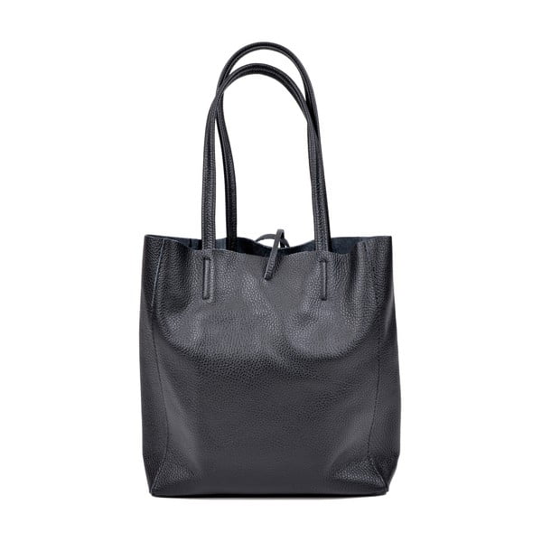 Crna kožna torbica Cardoni Vera-image-1