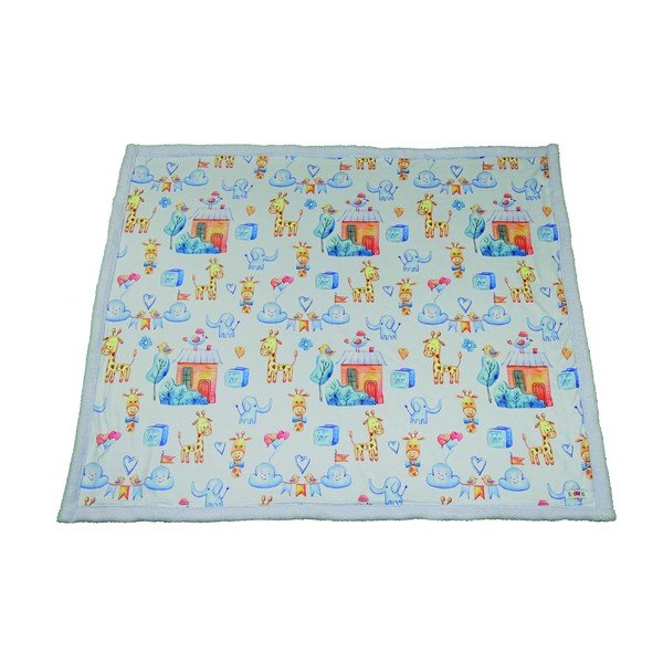 Svijetloplava dječja deka 80x100 cm - OYO kids-image-2