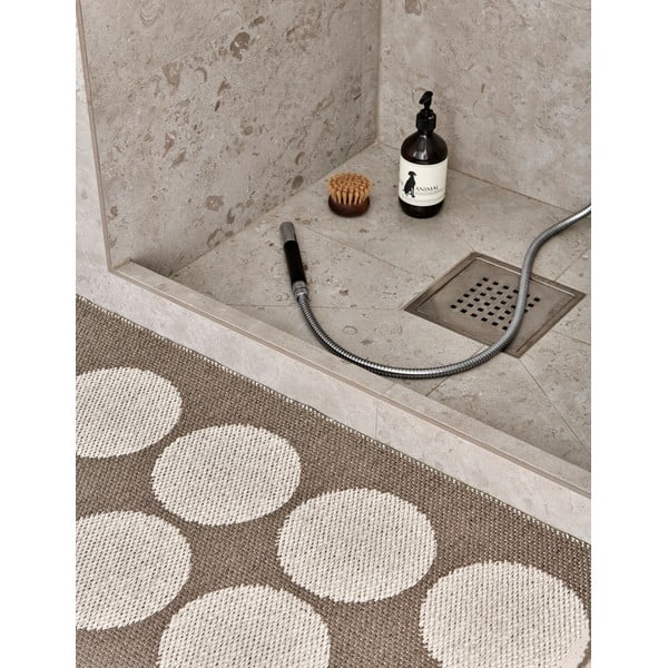 Smeđa/bež unutarnja i vanjska staza 70x160 cm Hugo Walnut Linen – Pappelina-image-3