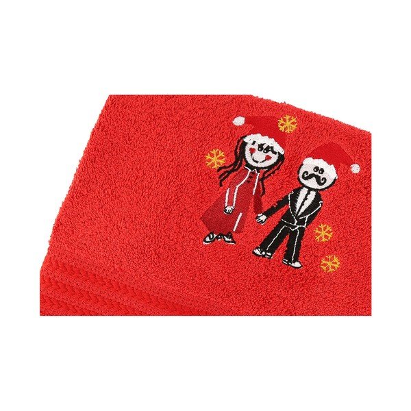 Set od 2 crvena pamučna ručnika Cift Red-image-1