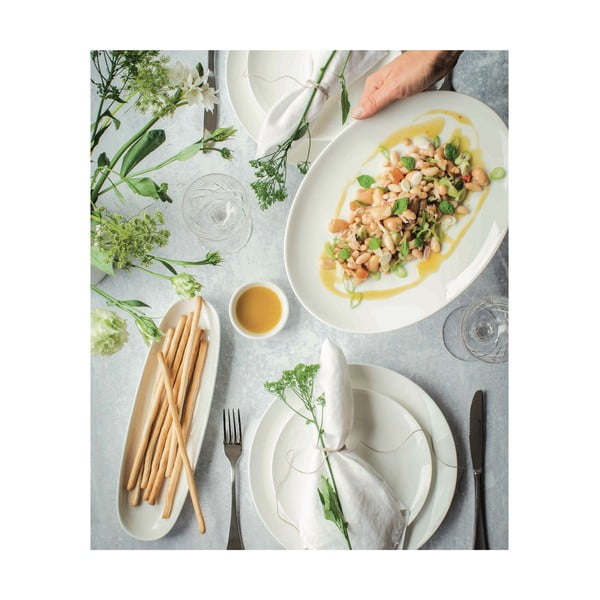 Bijeli porculanski tanjur za posluživanje Maxwell & Williams Basic, 40 x 12,5 cm-image-1