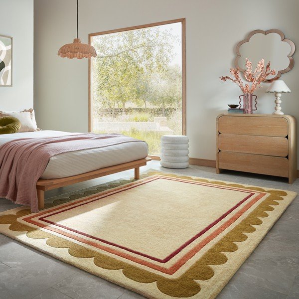 Ručno rađen vunen tepih u prirodnoj boji 120x170 cm Lois – Flair Rugs-image-2