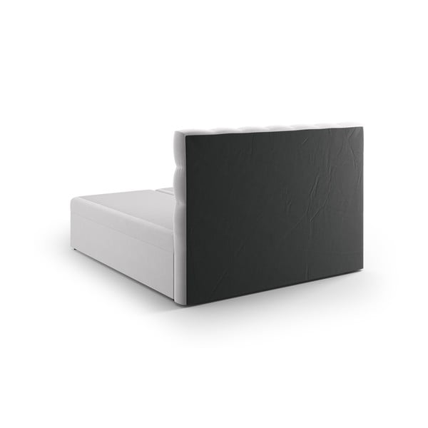 Svijetlo sivi boxspring krevet s prostorom za pohranu 160x200 cm Bali – Cosmopolitan Design-image-2