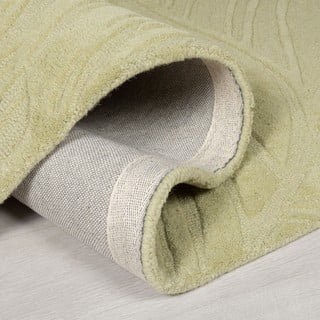 Zeleni vuneni tepih 200x290 cm Lino Leaf - Flair Rugs