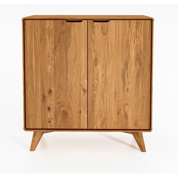 Visoka hrastova komoda 90x92 cm Greg - The Beds-image-1