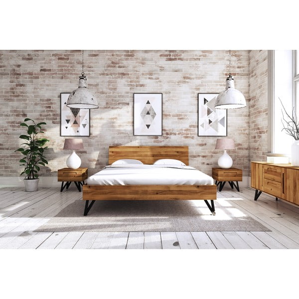 Bračni krevet od hrastovine 180x200 cm Golo 2 - The Beds-image-4