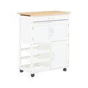Od bambusa kuhinjski otok na kotačima 37x67 cm Harlow – Premier Housewares