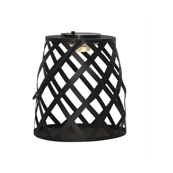 Crna LED lampa Star Trading Calabria, visina 20 cm