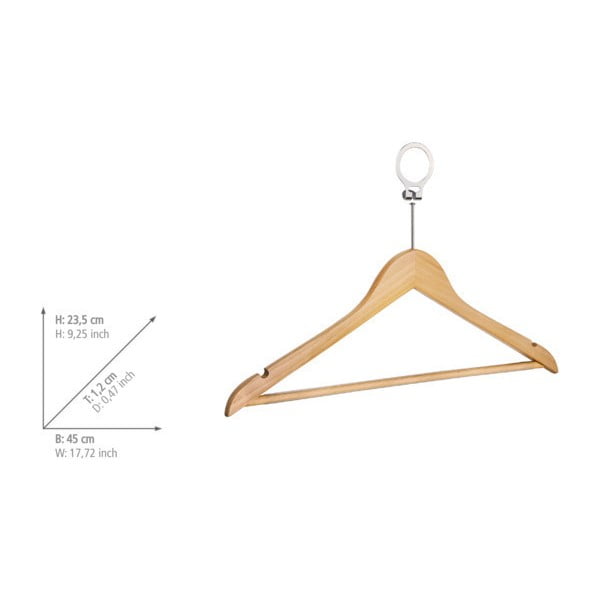 Drvene vješalice u setu 4 kom Hotel – Wenko-image-3