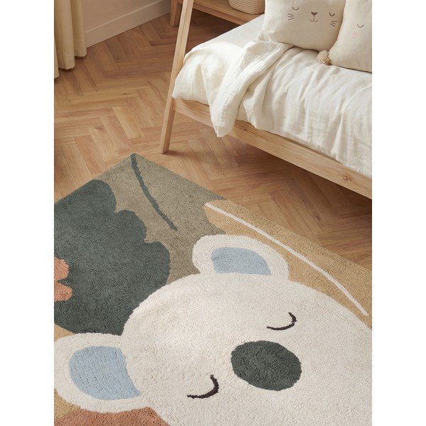 Krem periv/ručno rađen pamučan dječji tepih 140x200 cm Snuggle Rio – Hanse Home-image-3