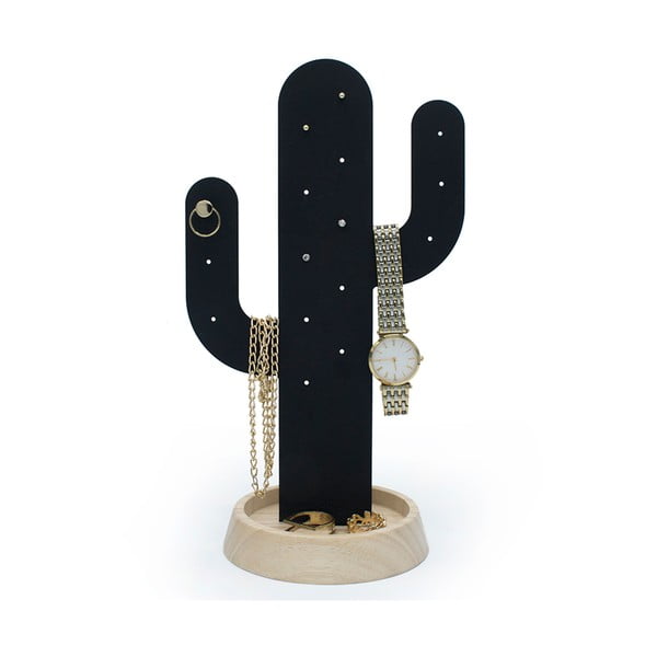 Crni stalak za nakit Qualy &amp; CO Cactus