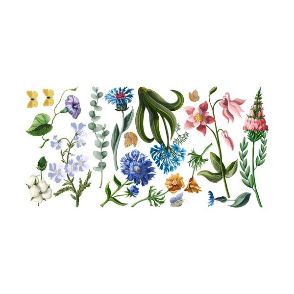 Set zidnih samoljepljivih naljepnica Ambiance Wildflowers-image-1