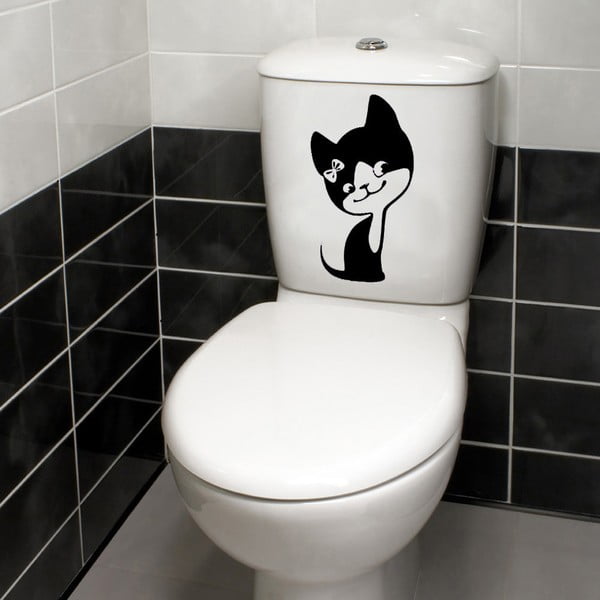 Kitty ukrasna WC naljepnica