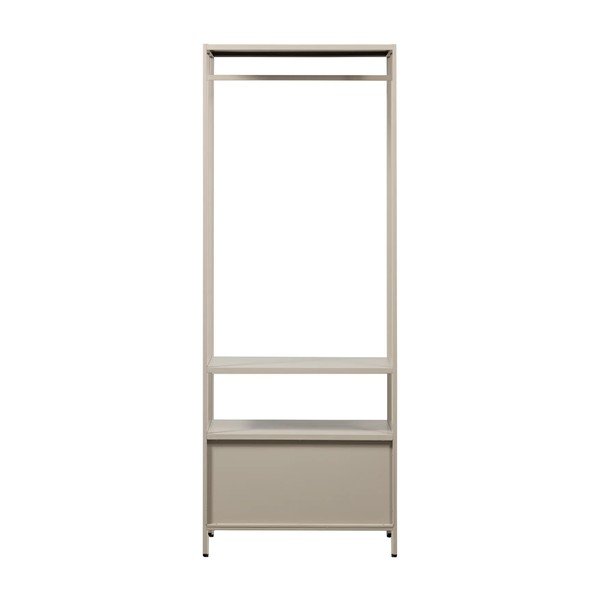 Bež otvoreni metalni ormar 70x185x54 cm Ferris – WOOOD-image-4