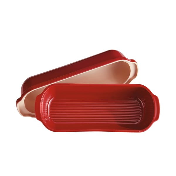 Crvena keramička posuda za kruh Emile Henry , 39 x 16,5 cm-image-3
