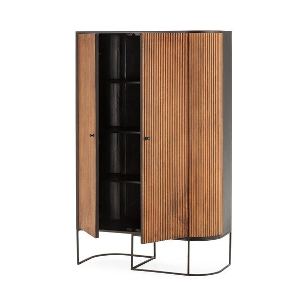 Komoda od masivnog manga u prirodnoj boji 100x165x40 cm Curve – MOME-image-2