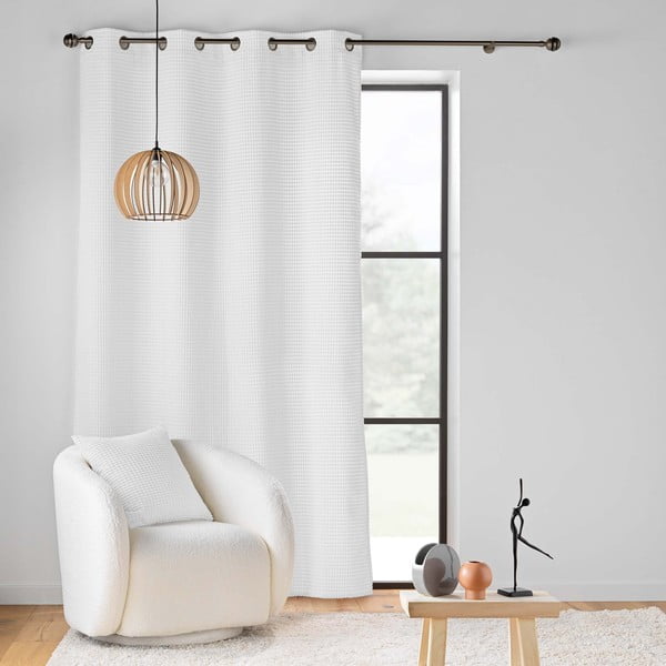 Bijela zavjesa od samta 140x260 cm Swing – douceur d'intérieur-image-3
