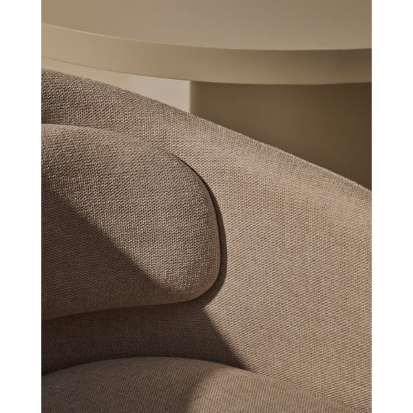 Bež podstavljena blagovaonska stolica s naslonima za ruke Minda – Kave Home-image-3