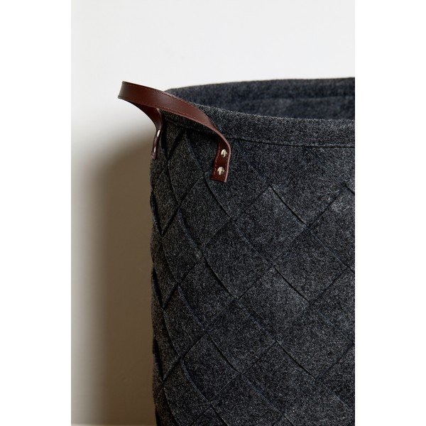 Crna košara za rublje Wenko Trovo, obujam 75 l-image-3