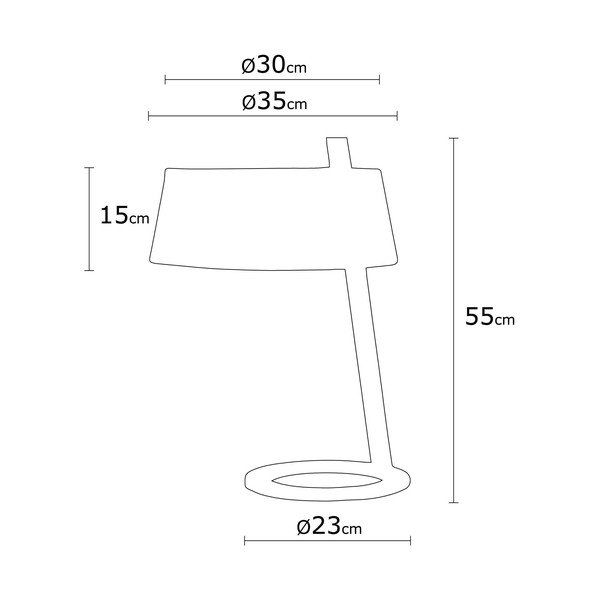 Stolna lampa Homemania Decor Way Surf kremasta-image-2