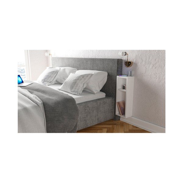 Bijela zidna polica / noćni ormarić Turra-image-2