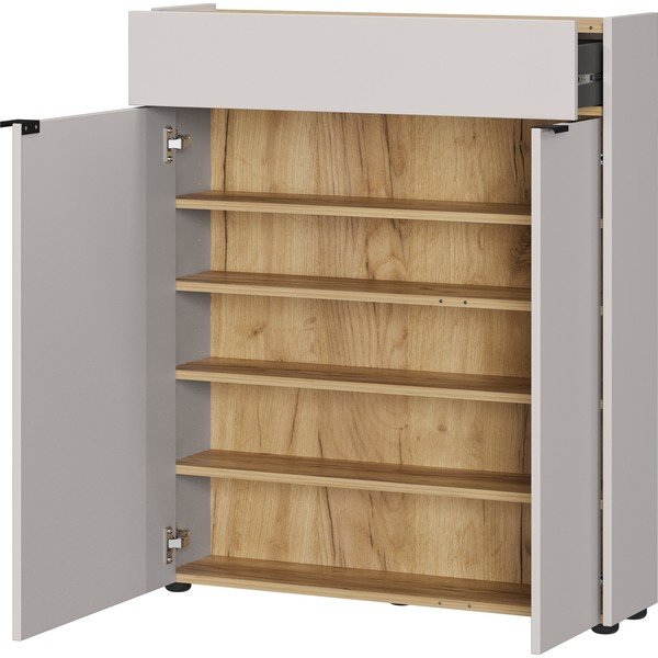 Krem ormarić u mat dekoru 83x99x22 cm Ameca – Germania-image-3