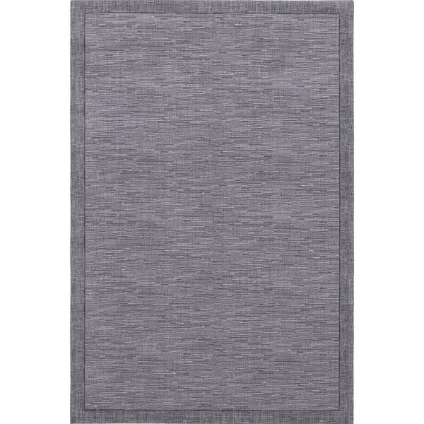 Tamno sivi vuneni tepih 200x300 cm Linea – Agnella