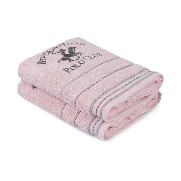 Set od 2 roza ručnika, 90 x 50 cm