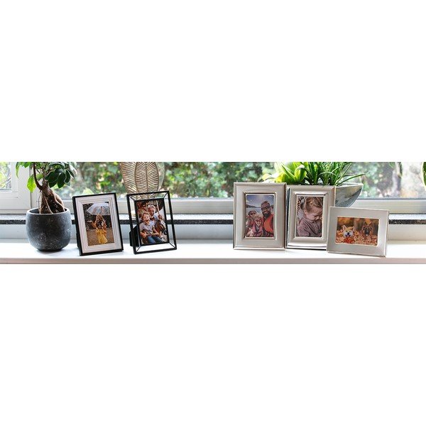 Crni metalni stojeći/viseći okvir 10x15 cm Prisma – Zilverstad-image-1