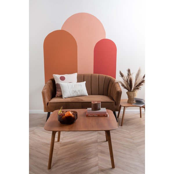 Smeđe-bež pamučni jastuk PT LIVING Sand Sunset, 45 x 45 cm-image-1