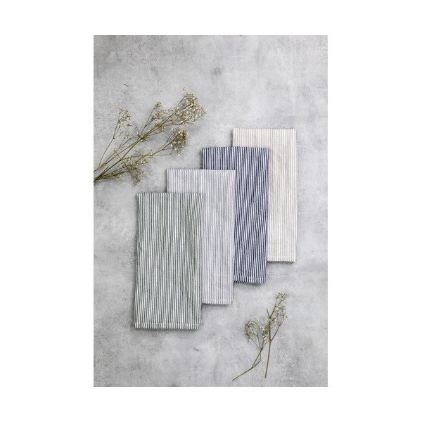 Pamučno-lanena kuhinjska krpa 2 kom 50x70 cm Lina Stripe – Ladelle-image-1