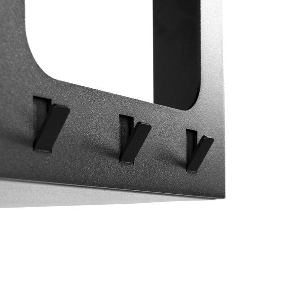 Crna željezna zidna vješalica s policom 100 cm Luno Small – Spinder Design-image-4