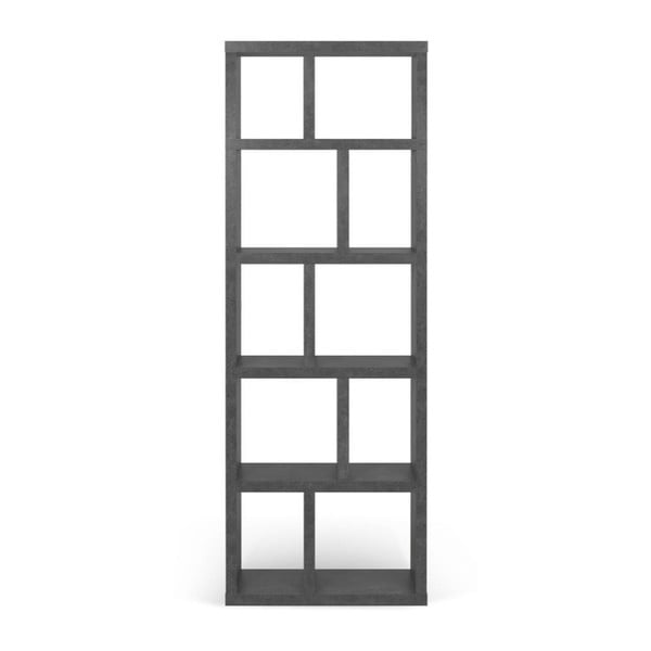 Siva biblioteka u betonskom dekoru 70x198 cm Berlin – TemaHome