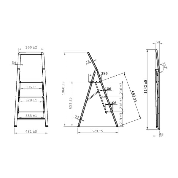 Sive ljestve Wenko Compact, visina 114,5 cm-image-4