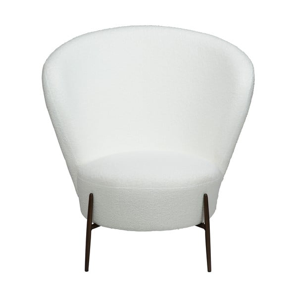 Bijela fotelja od bouclé tkanine Orbit – DAN-FORM Denmark
