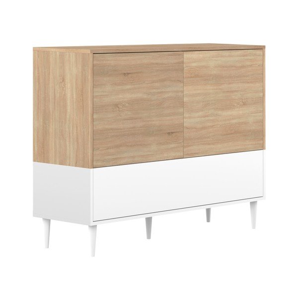 Niska komoda s vratima u TemaHome Horizon hrast dekoru-image-1