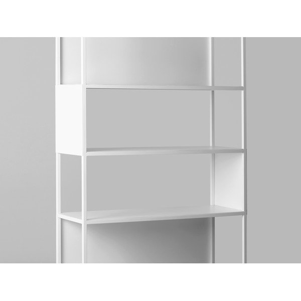 Bijela metalna biblioteka Custom Form Hyller Side-image-4