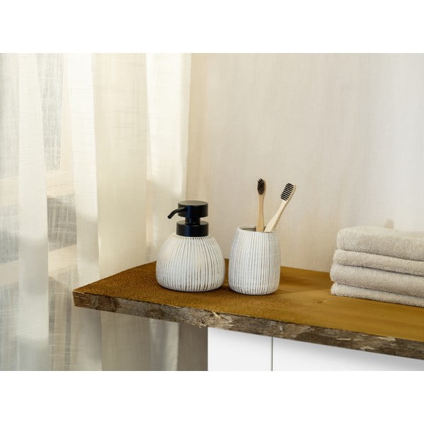 Bijela/u zlatnoj boji keramička čaša za četkice za zube Pascoli – Wenko-image-1