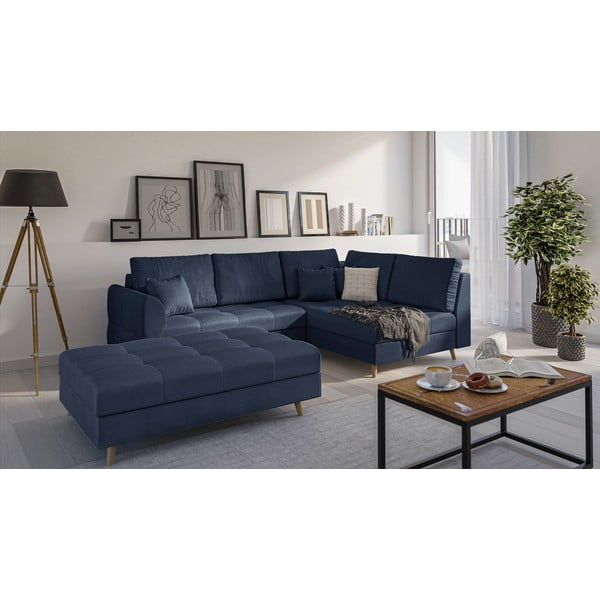 Tamno plavi tabure Ariella – Ropez-image-2