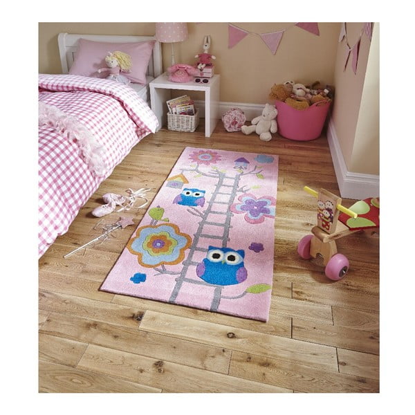Dječji tepih Think Rugs Hong Kong Kiddo Pinkie, 70 x 140 cm-image-1