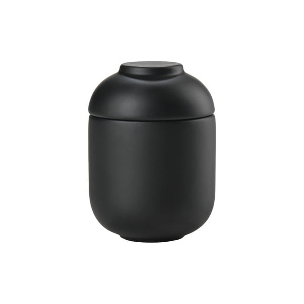 Crni kupaonski organizator od kamenine za pamučne vatice Sensu – Zone