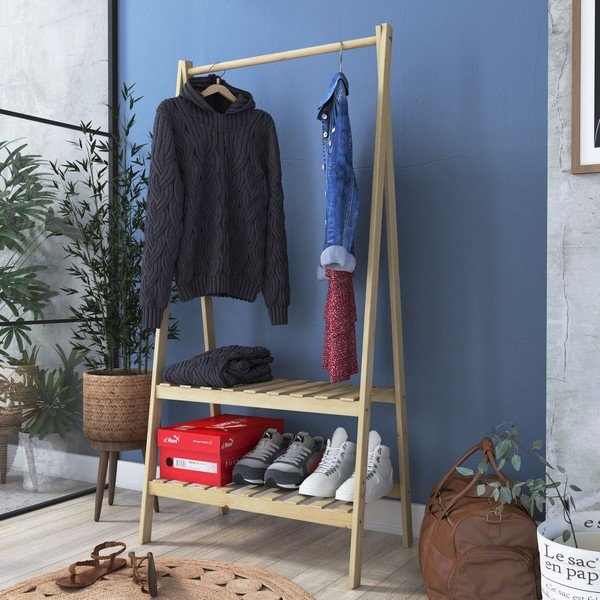 Stalak za odjeću u dekoru hrasta Susanne - Kalune Design-image-4