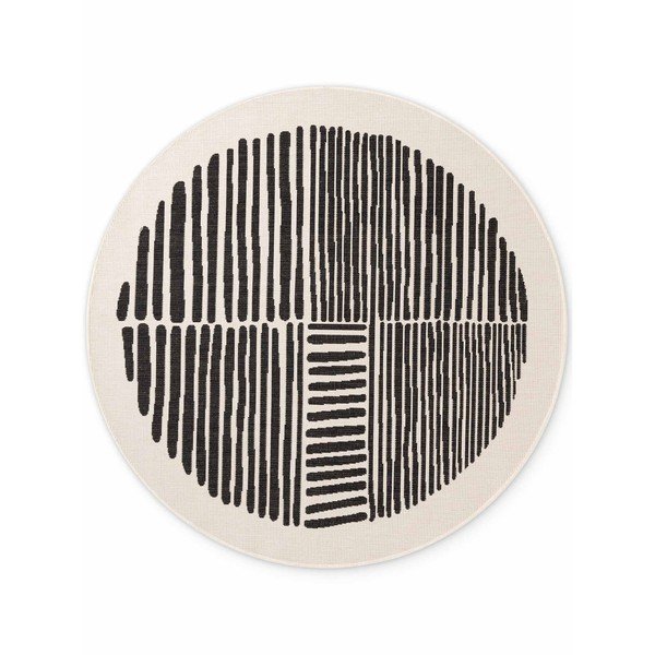 Crni/krem okrugao unutarnji i vanjski tepih ø 200 cm Haringey Bounds – Ted Baker