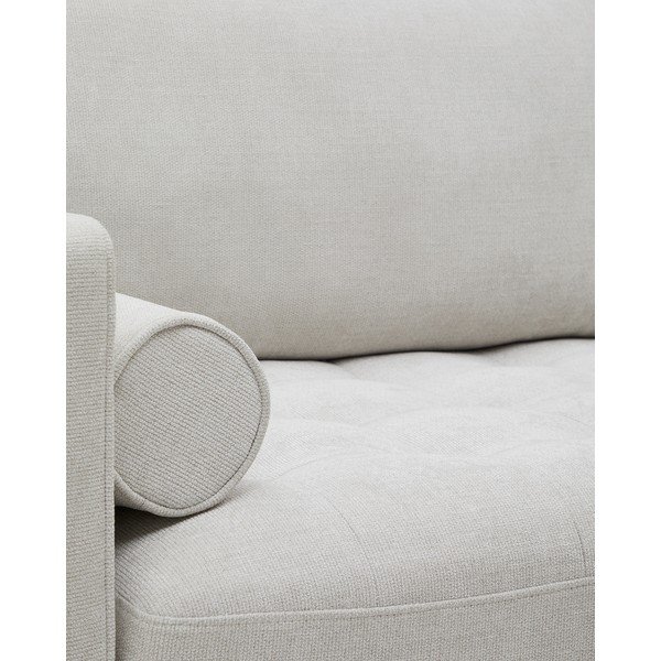 Sofa sivo-bež od šenila 222 cm Debra – Kave Home-image-3