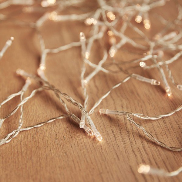 Prozirna LED svijetleća girlanda DecoKing Lights, 100 svjećica, duljina 8,43 m-image-1