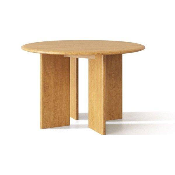 Okrugao blagovaonski stol od punog hrasta ø 120 cm Charlotte – Micadoni -image-1