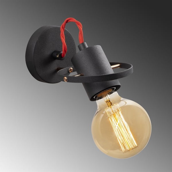 Crna zidna lampa Vaveyla – Opviq lights-image-2