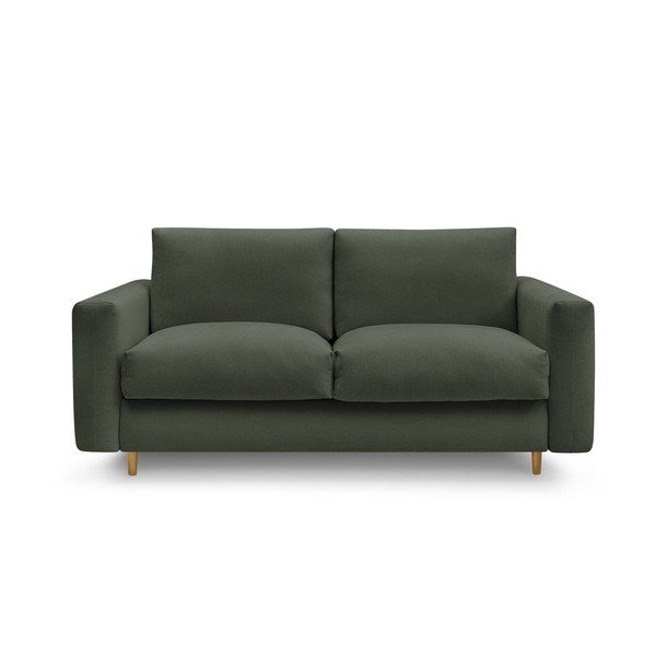 Zelena sofa za spavanje/sklopiva 220 cm Cocoone – Bobochic Paris